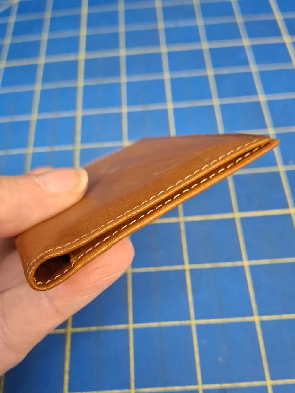 G.H.Bass & Co Tan Leather Card Wallet 4x3 New